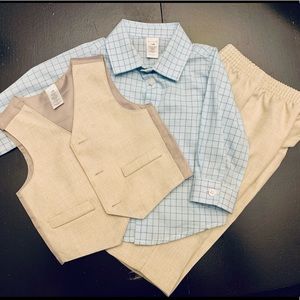 Light Blue & Tan Suit: 12 Months